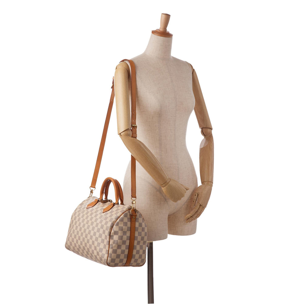 Louis Vuitton Damier Azur Speedy Bandouliere 30 (SHG-hNnwSa)