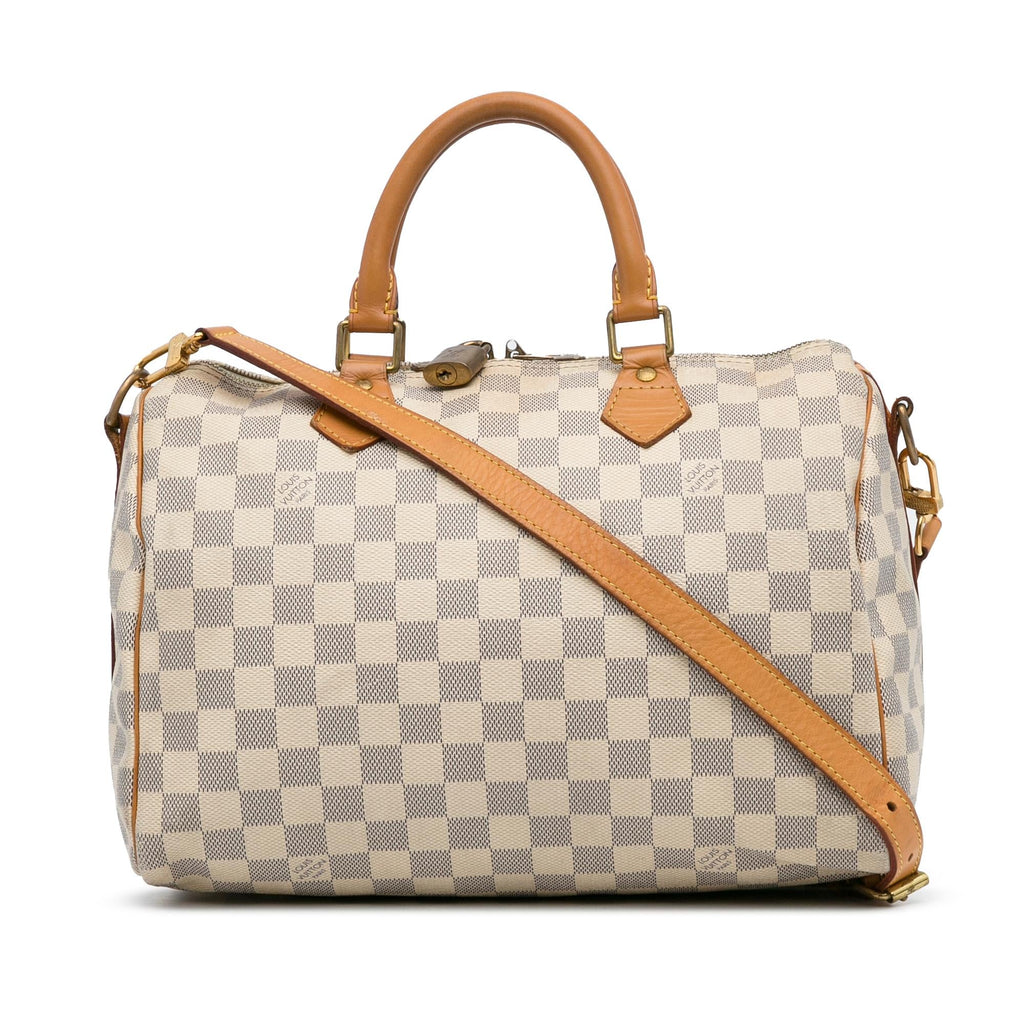 Louis Vuitton Damier Azur Speedy Bandouliere 30 (SHG-hNnwSa)