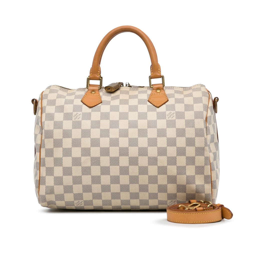 Louis Vuitton Damier Azur Speedy Bandouliere 30 (SHG-hNnwSa)