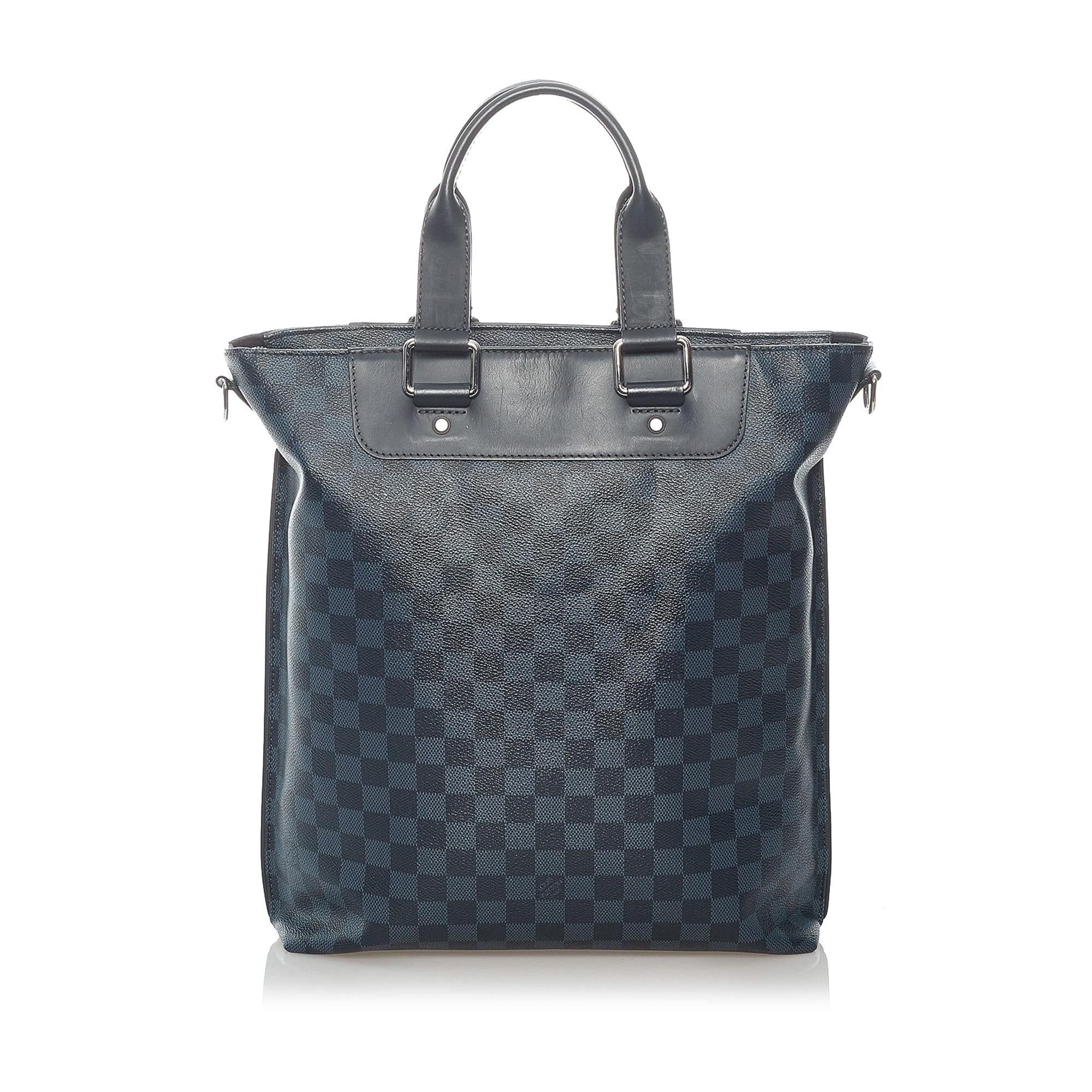 Louis Vuitton Damier Cobalt Cabas Sac Jour Satchel (SHG-37700)