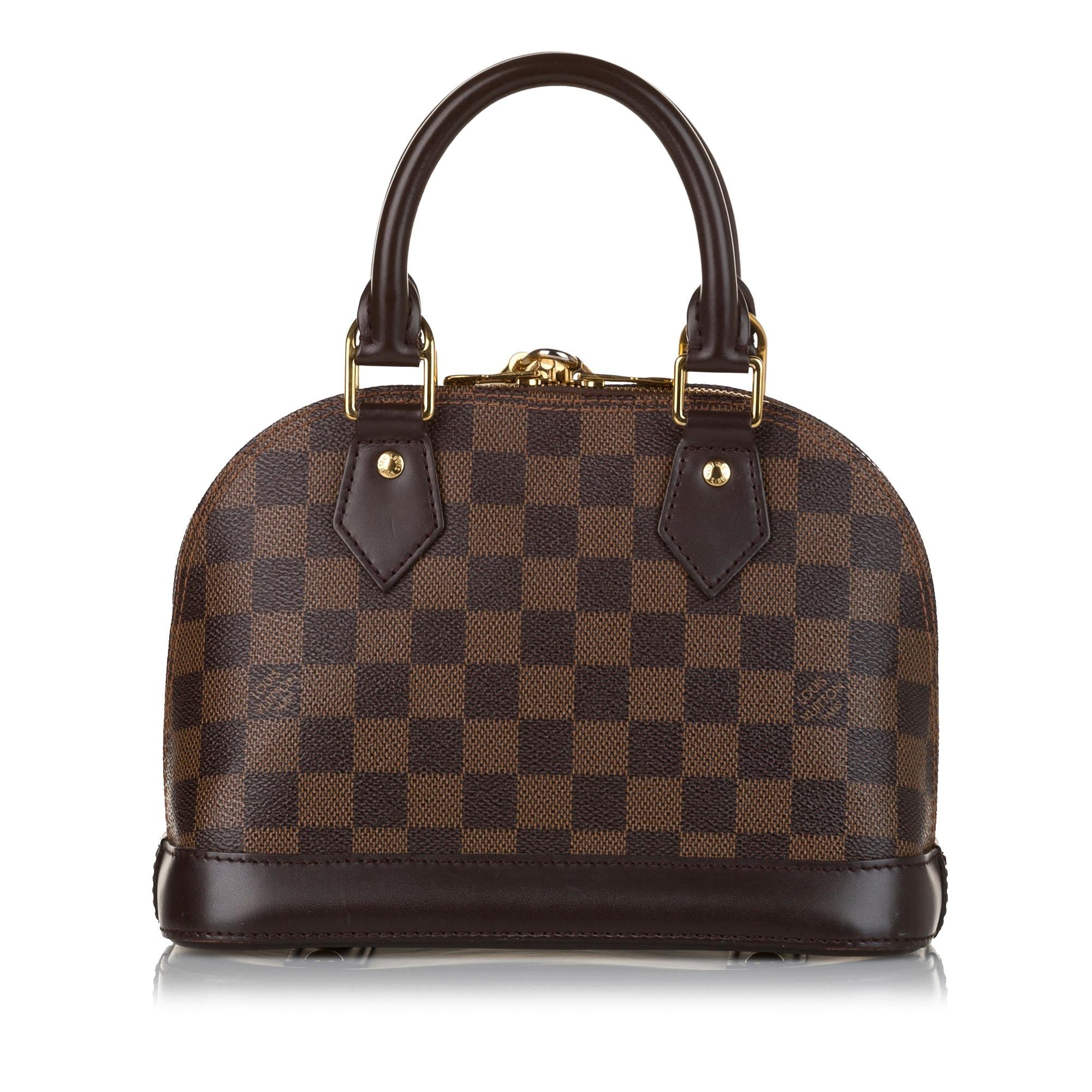 Louis Vuitton Damier Ebene Alma BB (SHG-35323)