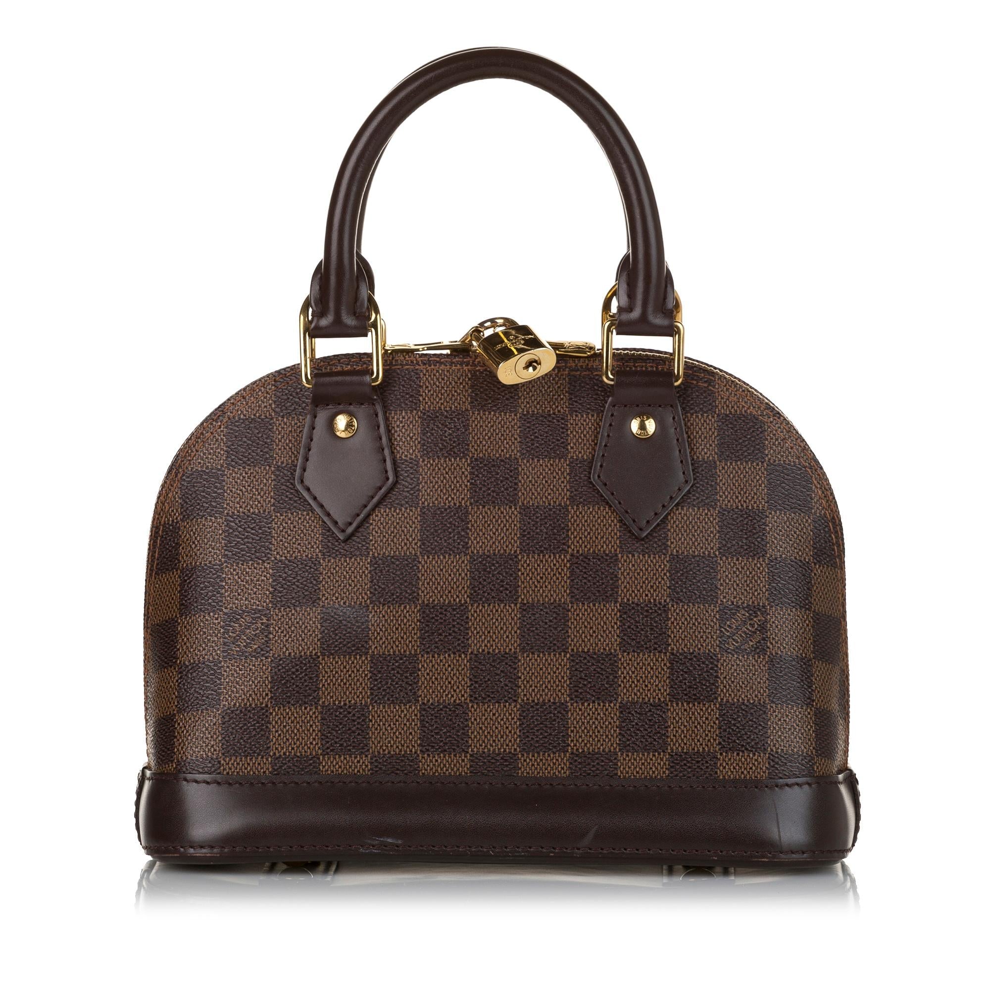 Louis Vuitton Damier Ebene Alma BB (SHG-35323)