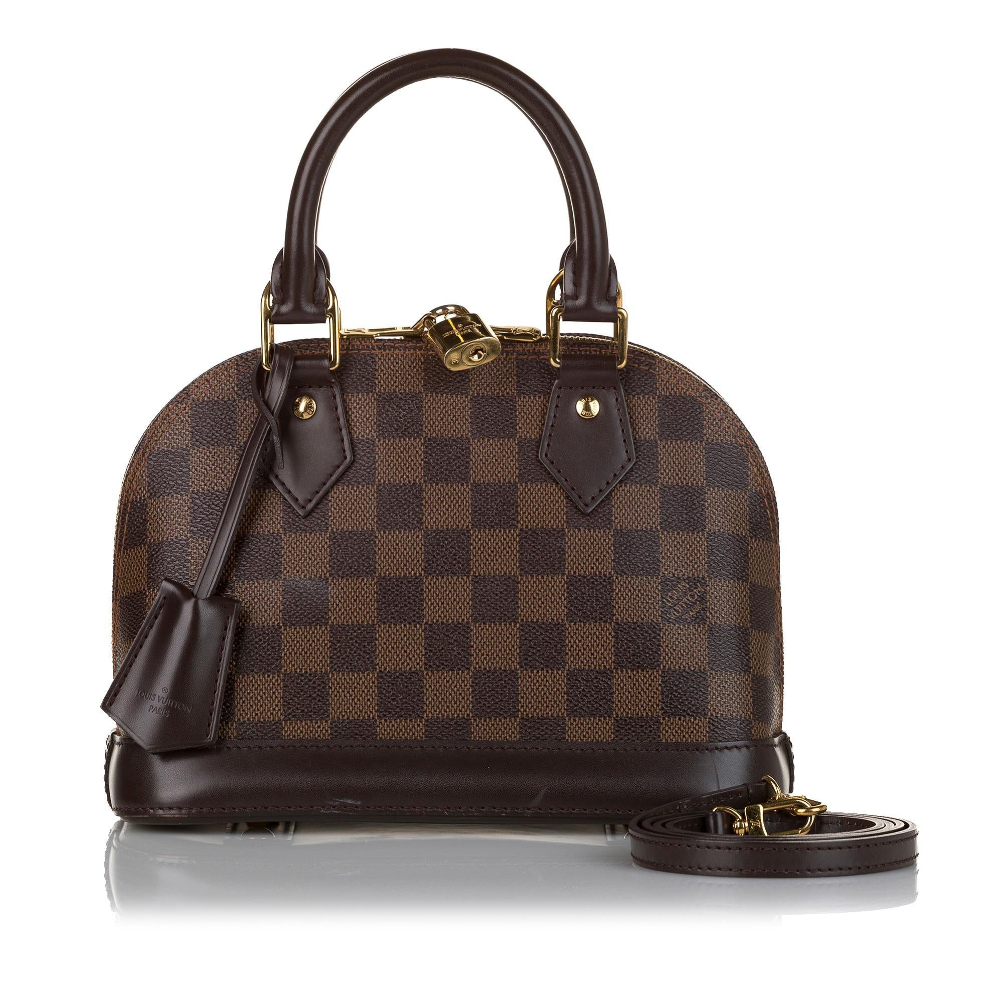 Louis Vuitton Damier Ebene Alma BB (SHG-35323)