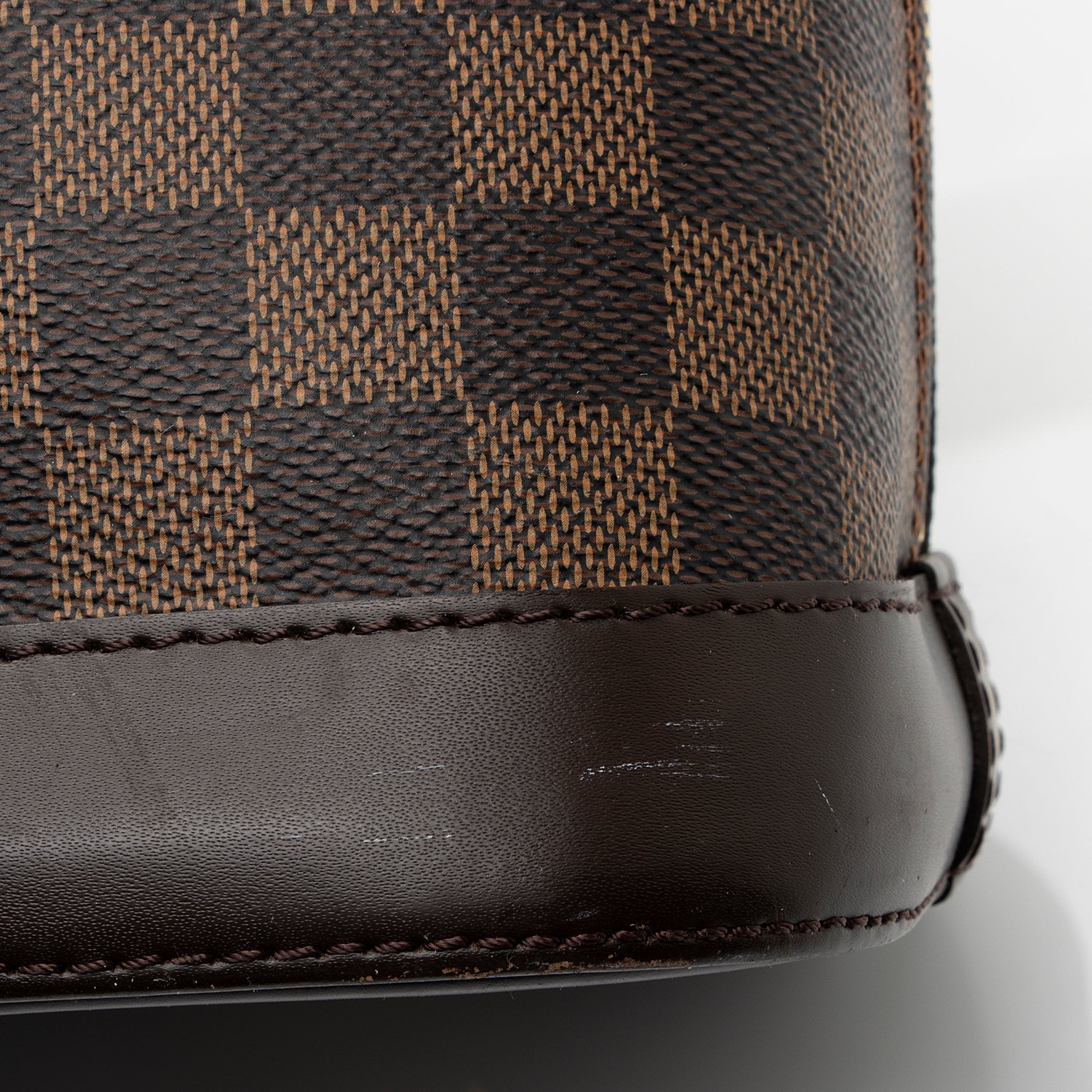Louis Vuitton Damier Ebene Alma PM Satchel (SHF-C6OmV8)