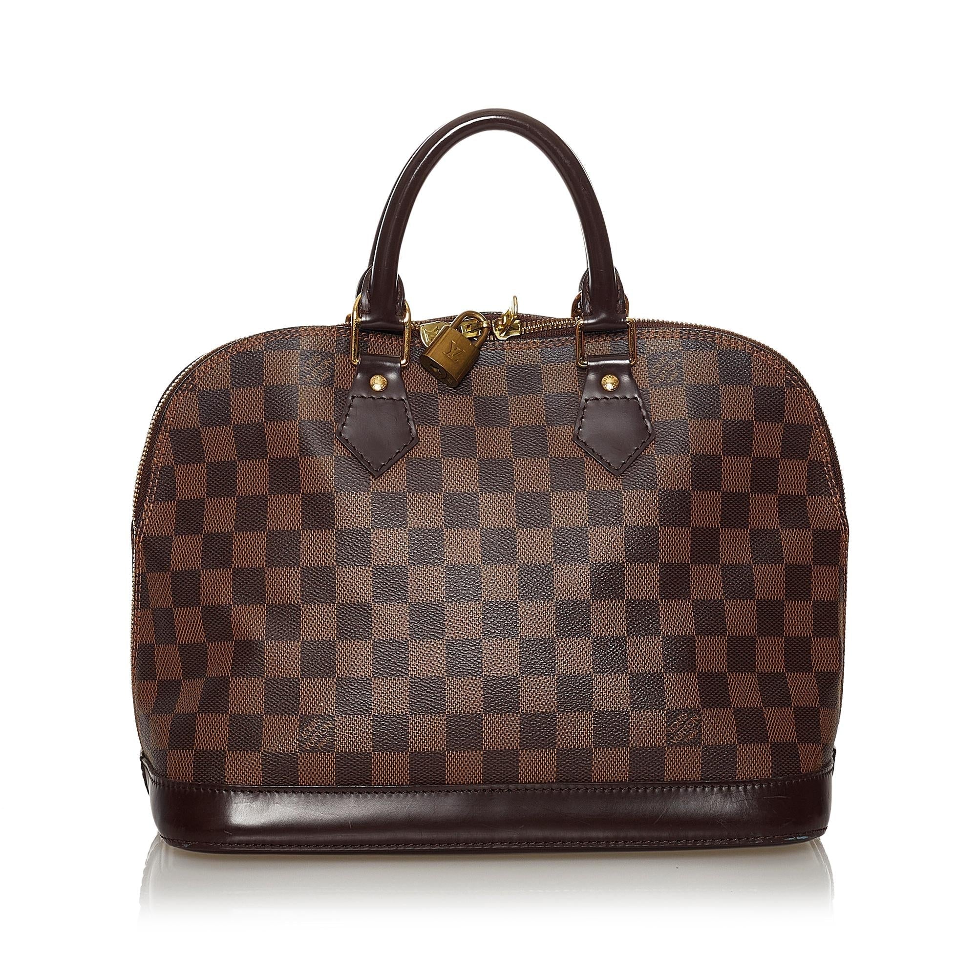 Louis Vuitton Damier Ebene Alma PM (SHG-33419)
