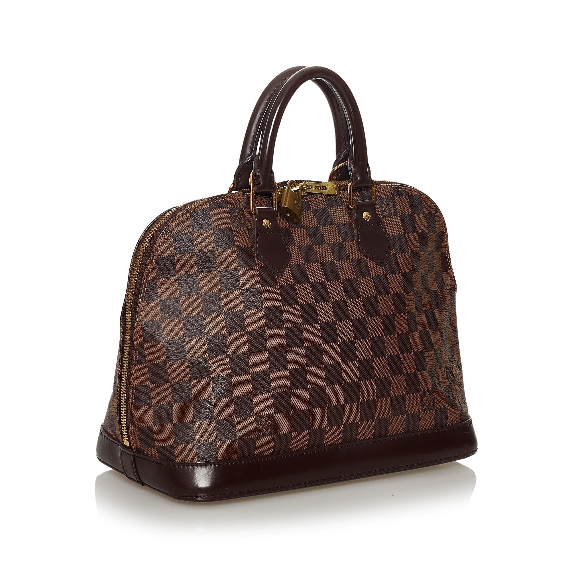 Louis Vuitton Damier Ebene Alma PM (SHG-33419)