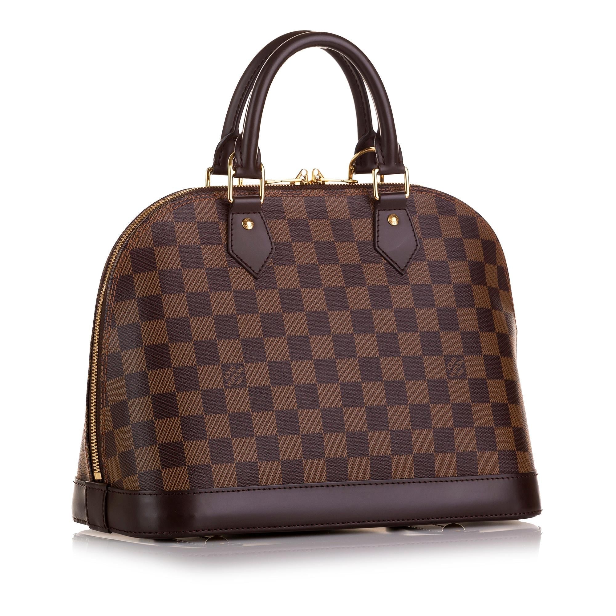 Louis Vuitton Damier Ebene Alma PM (SHG-cYAABt)