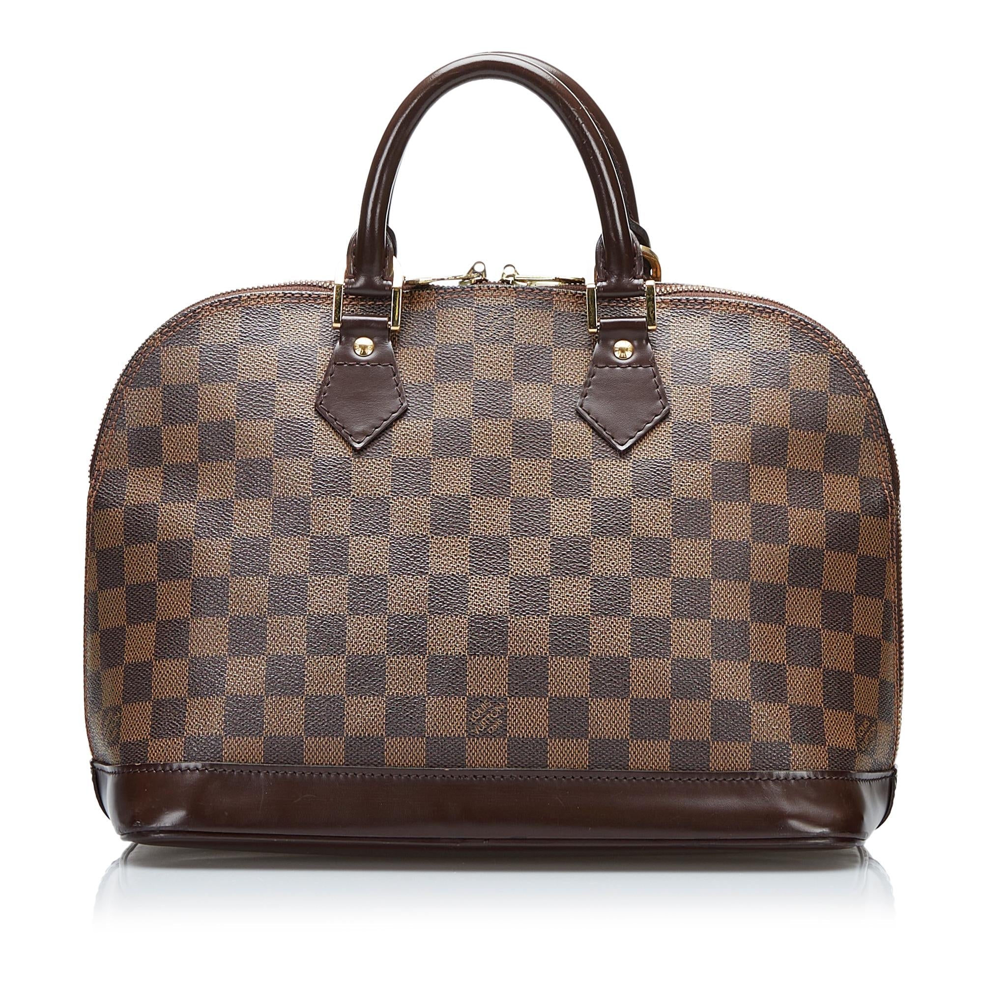 Louis Vuitton Damier Ebene Alma PM (SHG-ya9NqA)