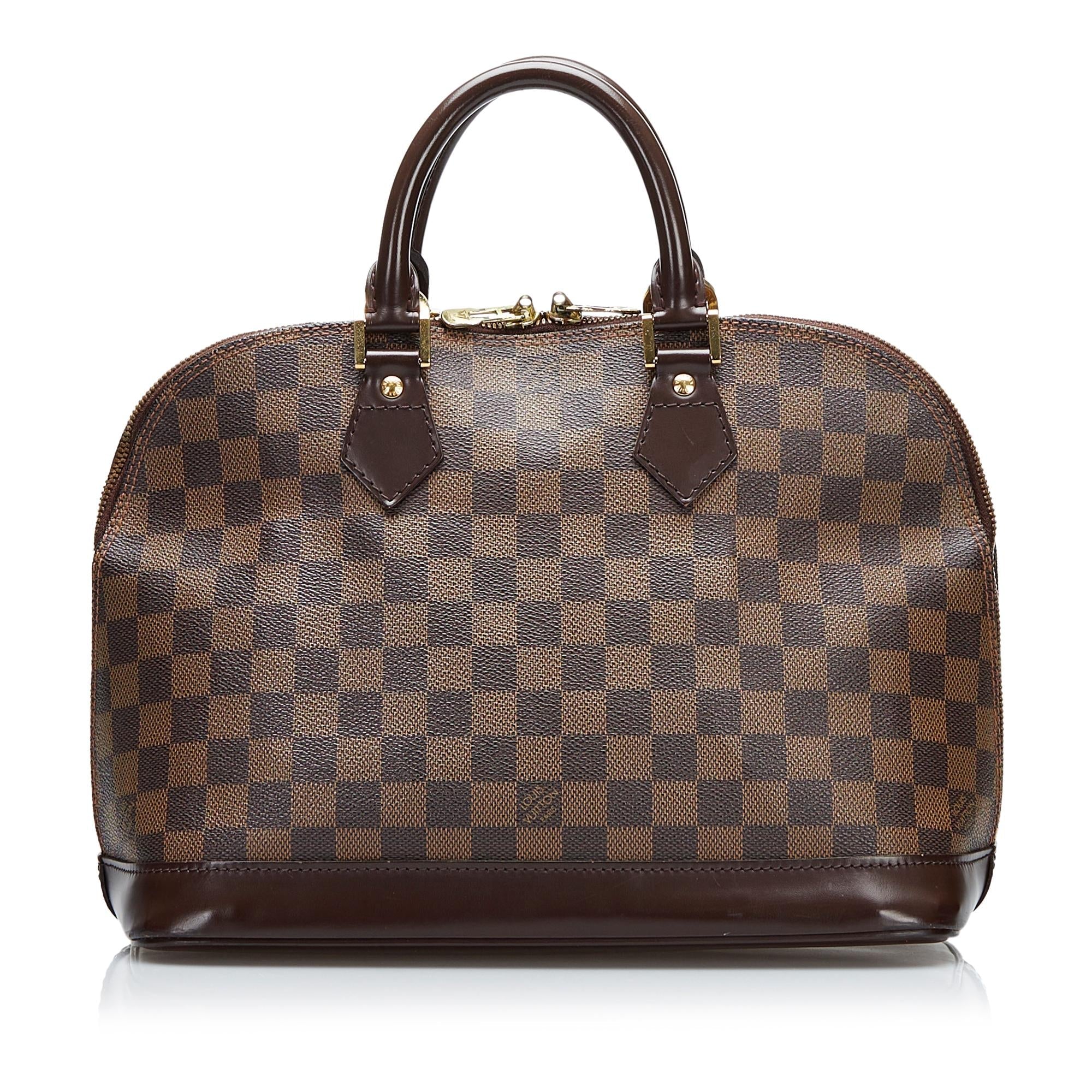 Louis Vuitton Damier Ebene Alma PM (SHG-ya9NqA)