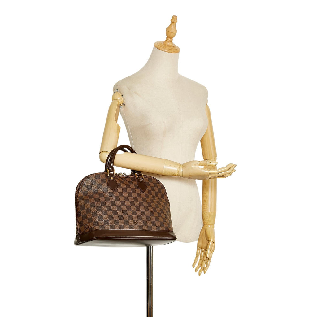 Louis Vuitton Damier Ebene Alma PM (SHG-ya9NqA)