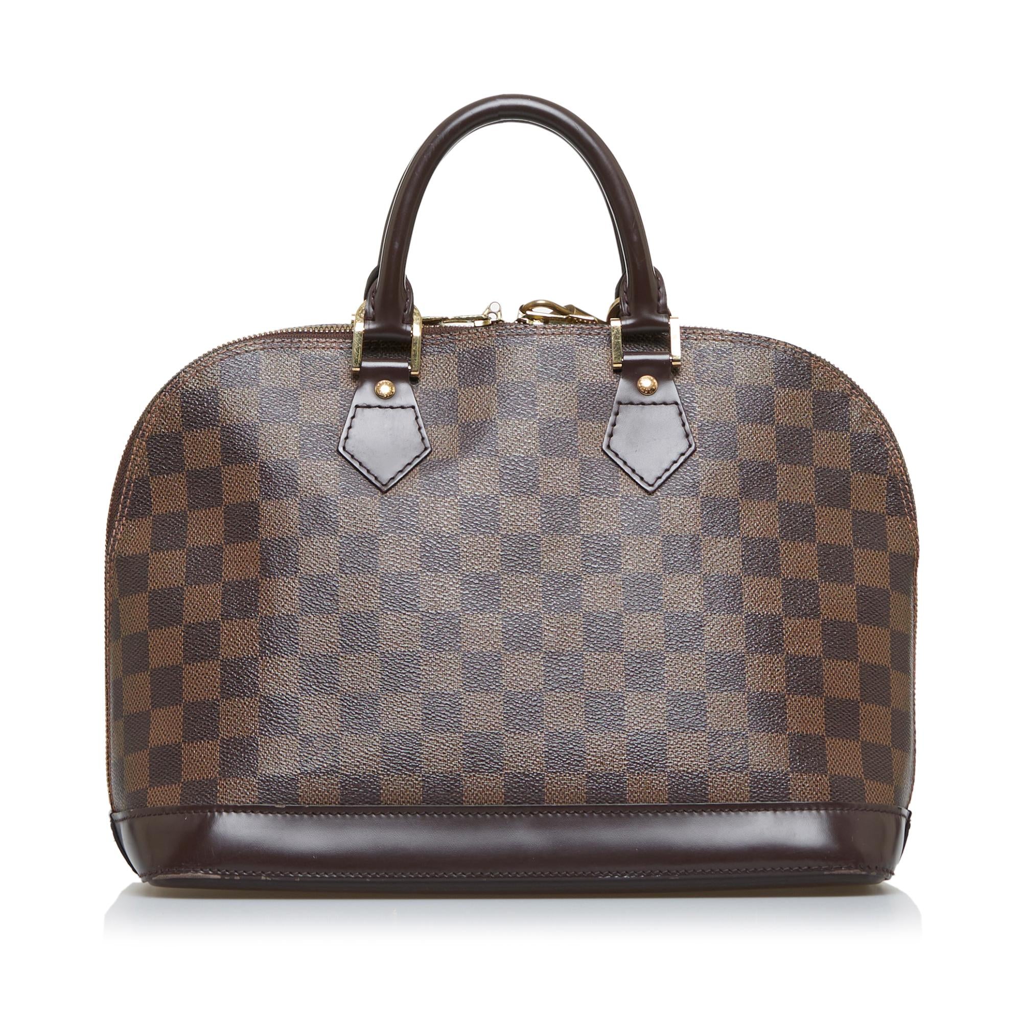 Louis Vuitton Damier Ebene Alma PM (SHG-Rfr27D)