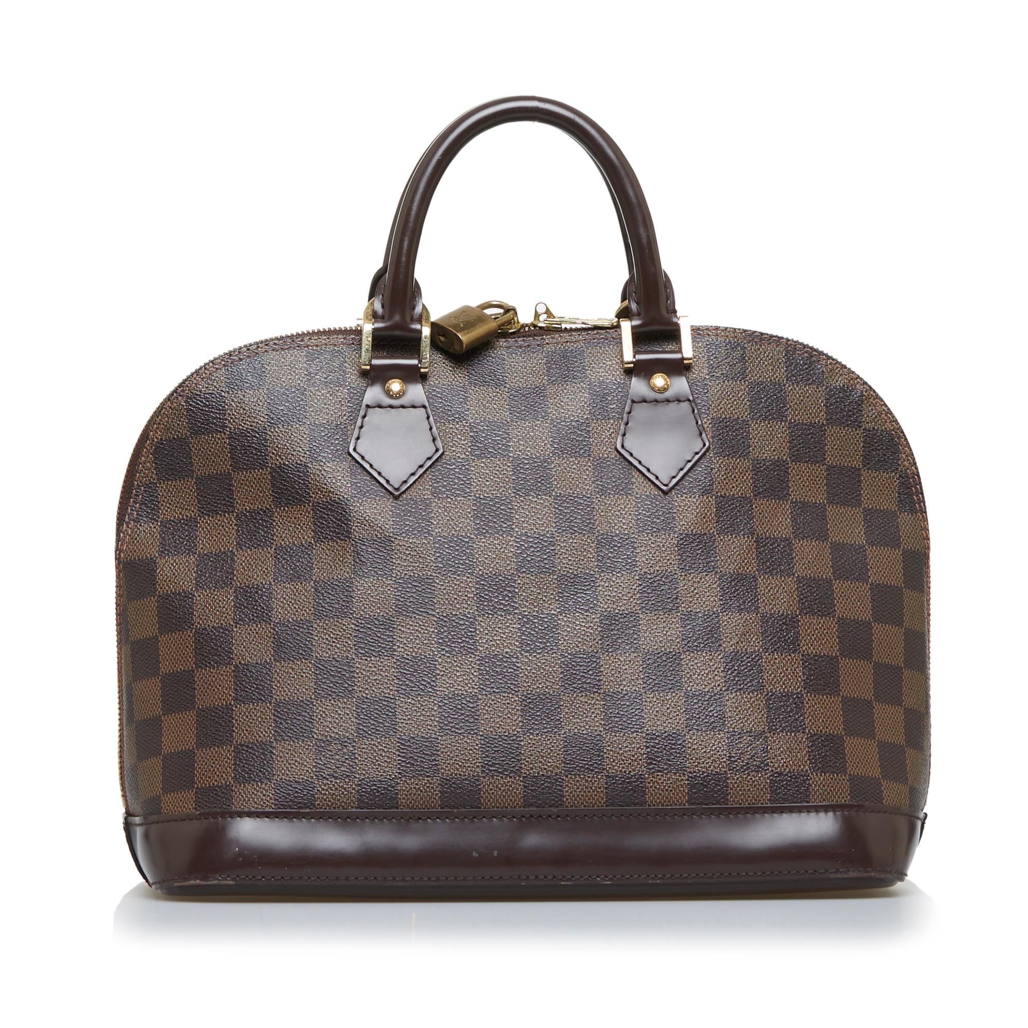 Louis Vuitton Damier Ebene Alma PM (SHG-Rfr27D)