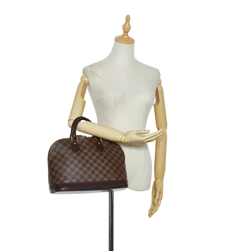 Louis Vuitton Damier Ebene Alma PM (SHG-Rfr27D)