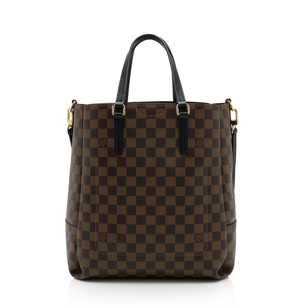 Louis Vuitton Damier Ebene Belmont MM Tote (SHF-F2YBxO)