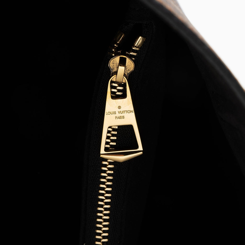 Louis Vuitton Damier Ebene Belmont MM Tote (SHF-F2YBxO)