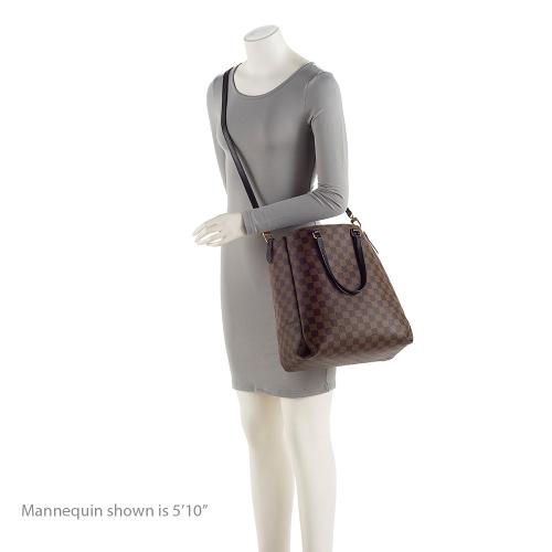 Louis Vuitton Damier Ebene Belmont MM Tote (SHF-F2YBxO)