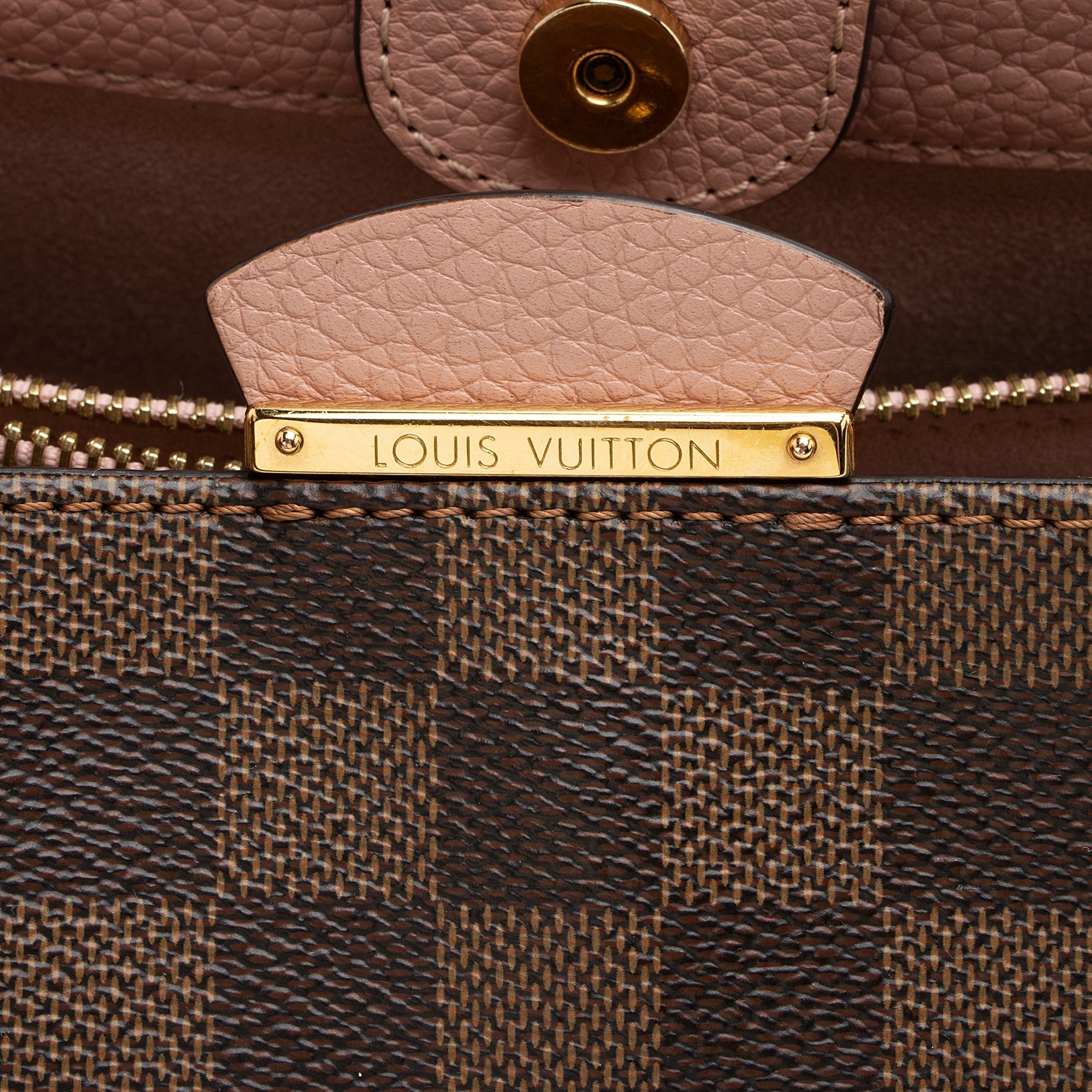 Louis Vuitton Damier Ebene Brittany Satchel (SHF-23320)