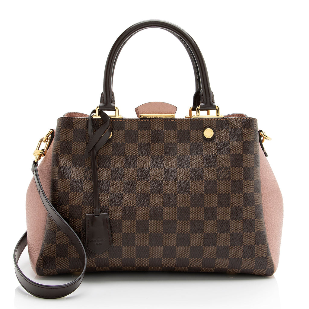 Louis Vuitton Damier Ebene Brittany Satchel (SHF-23320)