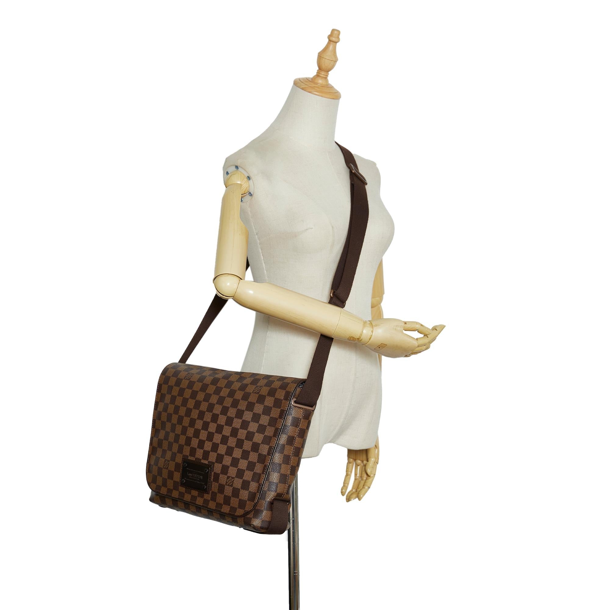Louis Vuitton Damier Ebene Brooklyn MM (SHG-BV2RmB)