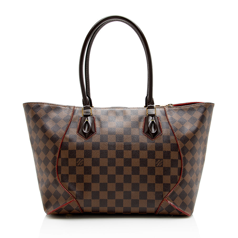 Louis Vuitton Damier Ebene Caissa MM Tote (SHF-15813)
