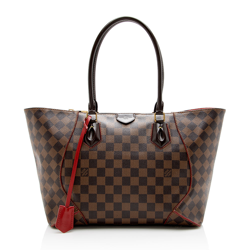 Louis Vuitton Damier Ebene Caissa MM Tote (SHF-15813)