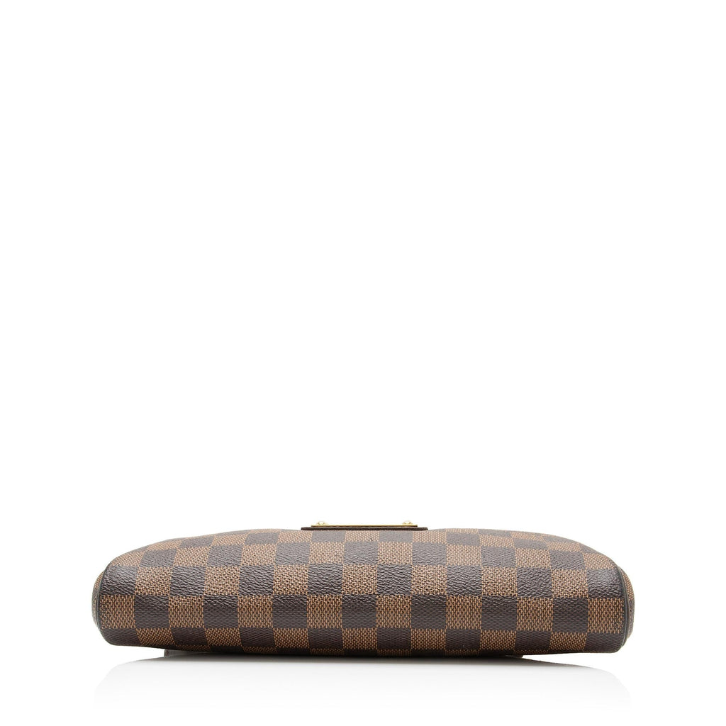 Louis Vuitton Damier Ebene Eva Clutch - FINAL SALE (SHF-jspFTu)