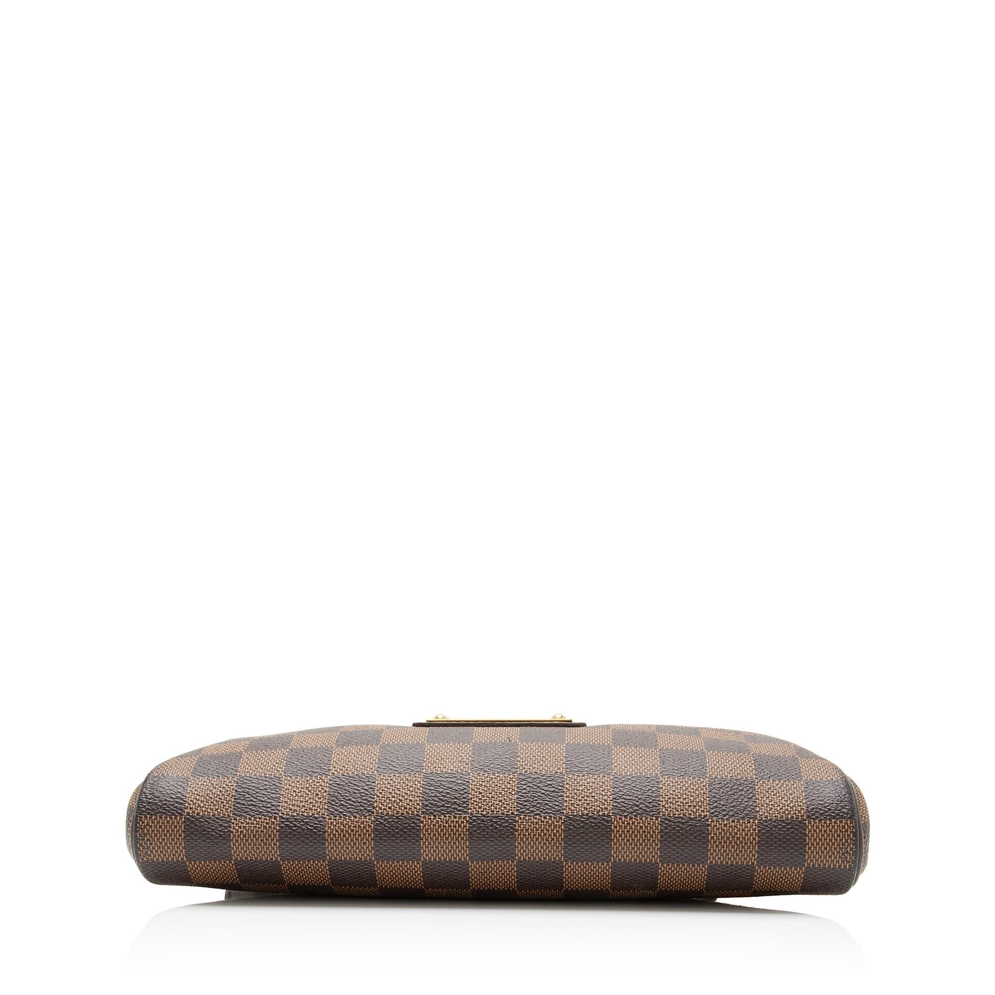 Louis Vuitton Damier Ebene Eva Clutch - FINAL SALE (SHF-jspFTu)