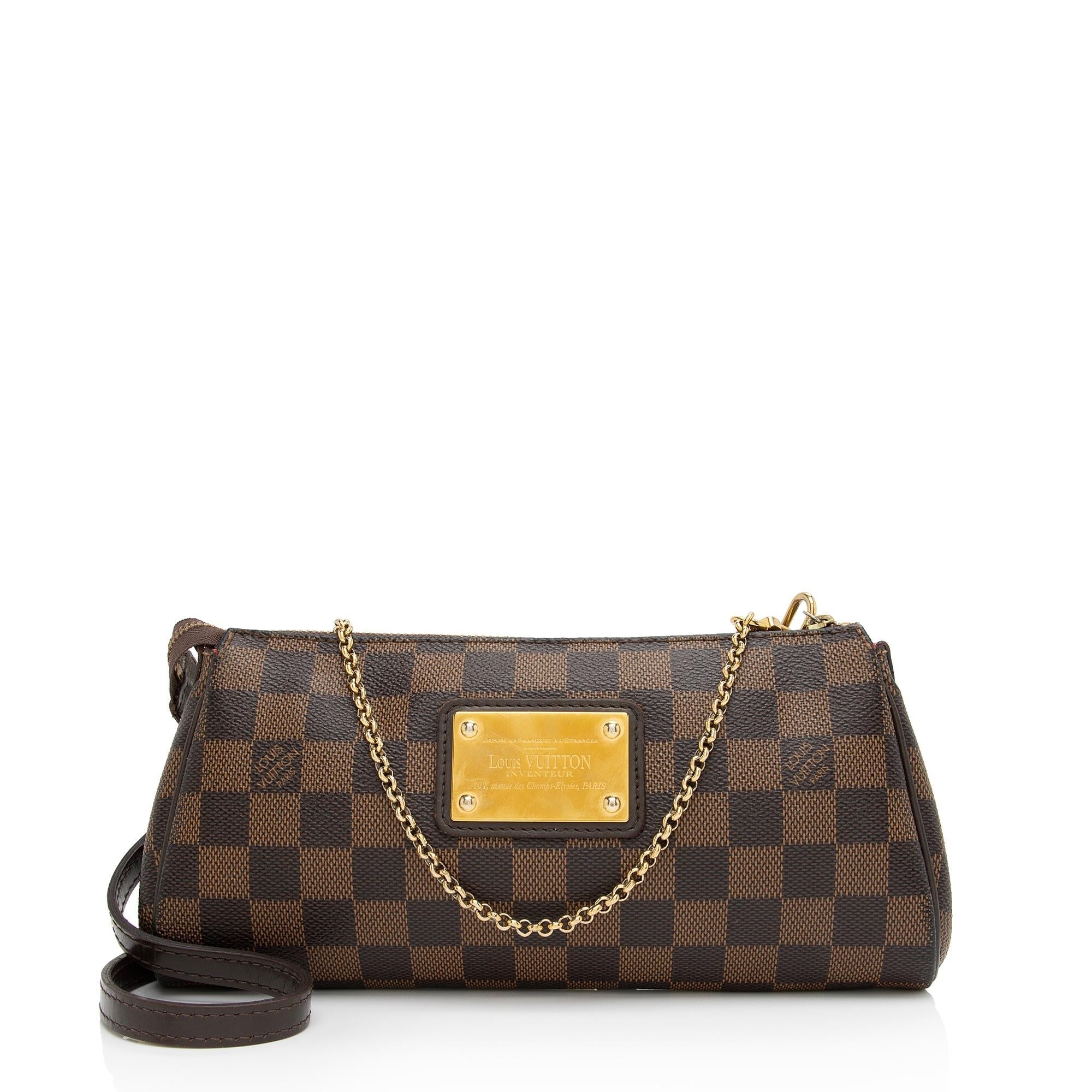 Louis Vuitton Damier Ebene Eva Clutch - FINAL SALE (SHF-jspFTu)