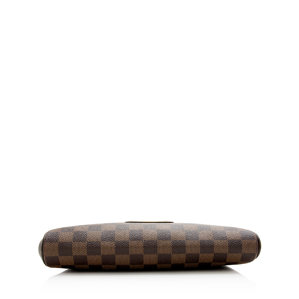 Louis Vuitton Damier Ebene Eva Clutch (SHF-21588)
