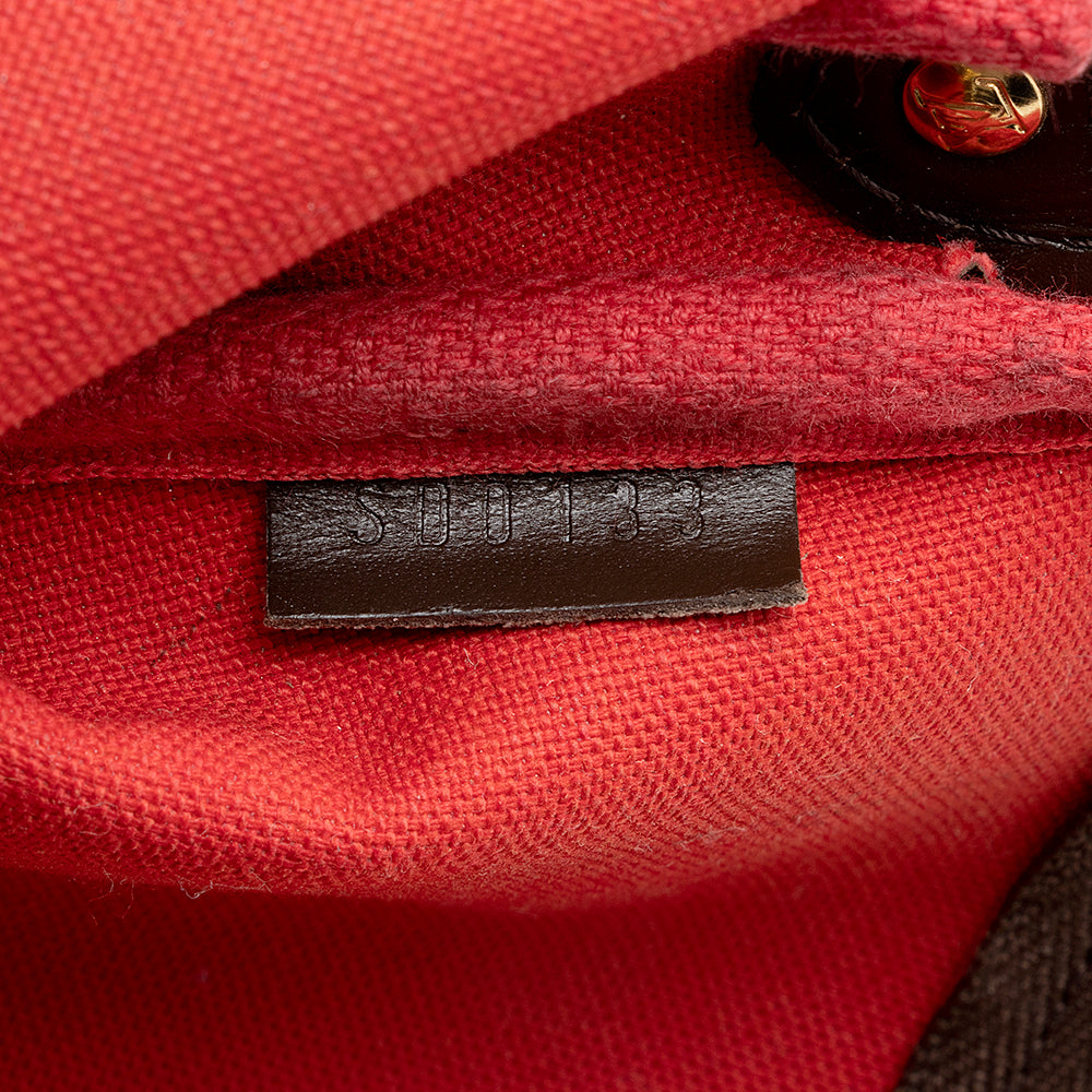 Louis Vuitton Damier Ebene Eva Clutch (SHF-21588)