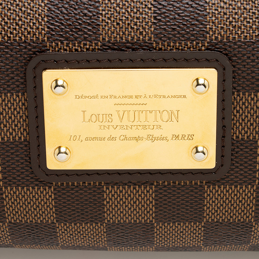 Louis Vuitton Damier Ebene Eva Clutch (SHF-21588)