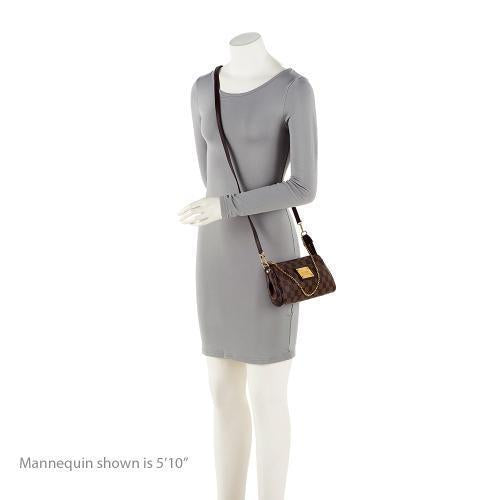 Louis Vuitton Damier Ebene Eva Clutch - FINAL SALE (SHF-jspFTu)