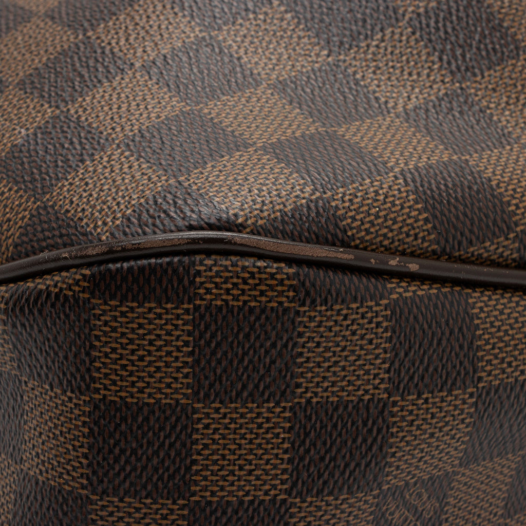 Louis Vuitton Damier Ebene Evora MM Shoulder Bag (SHF-wDevBc)