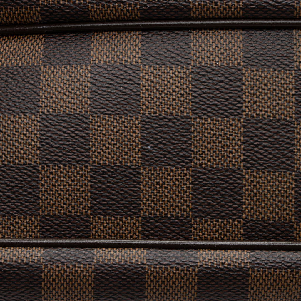 Louis Vuitton Damier Ebene Evora MM Shoulder Bag (SHF-wDevBc)