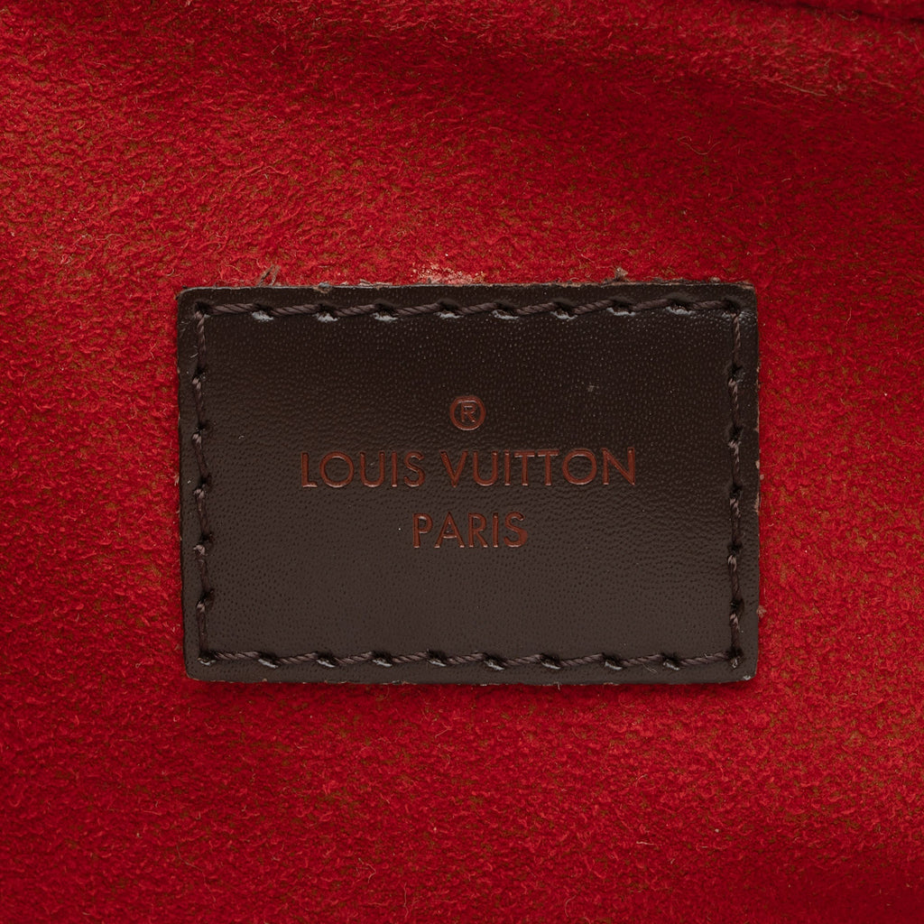 Louis Vuitton Damier Ebene Evora MM Shoulder Bag (SHF-wDevBc)