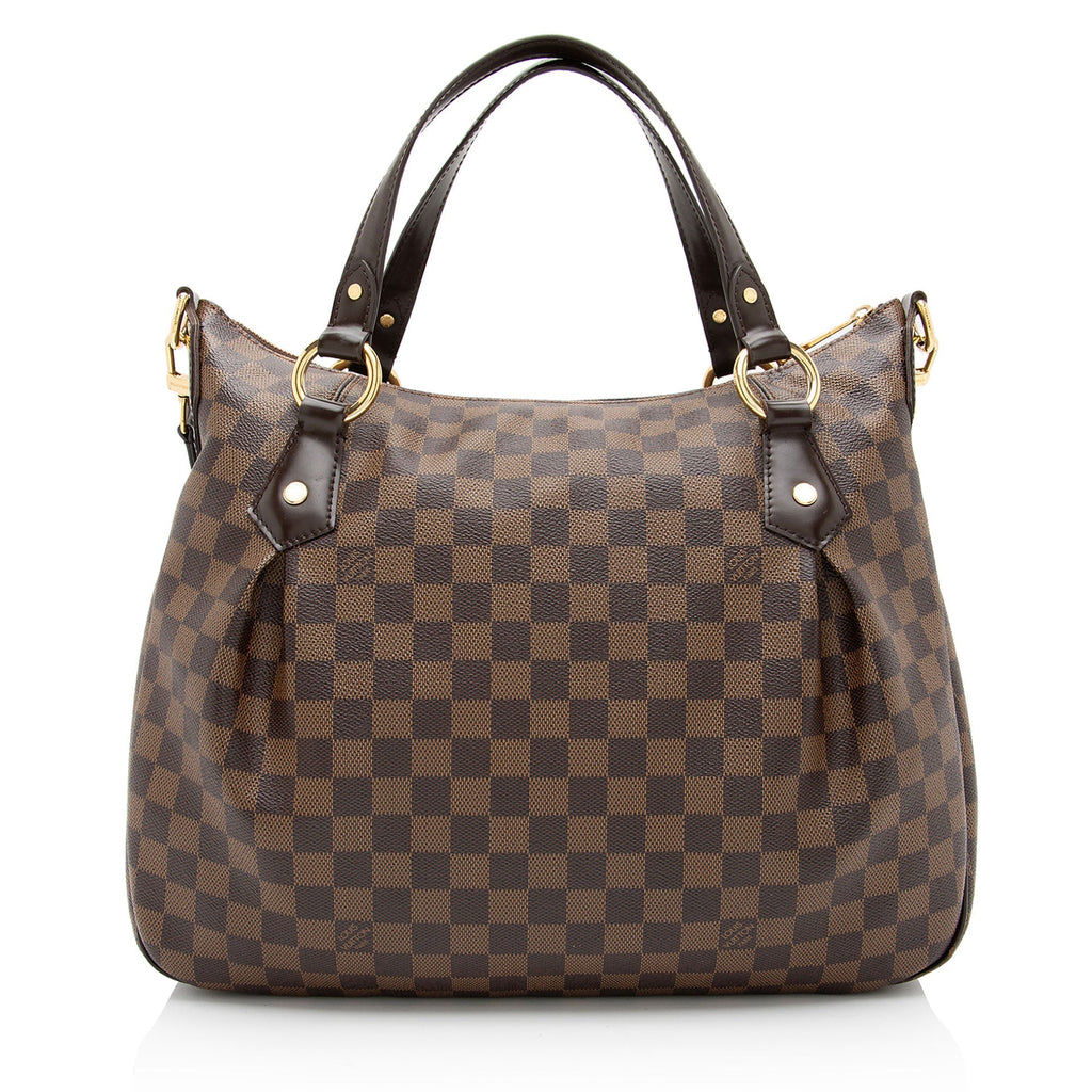 Louis Vuitton Damier Ebene Evora MM Shoulder Bag (SHF-lyS7fG)
