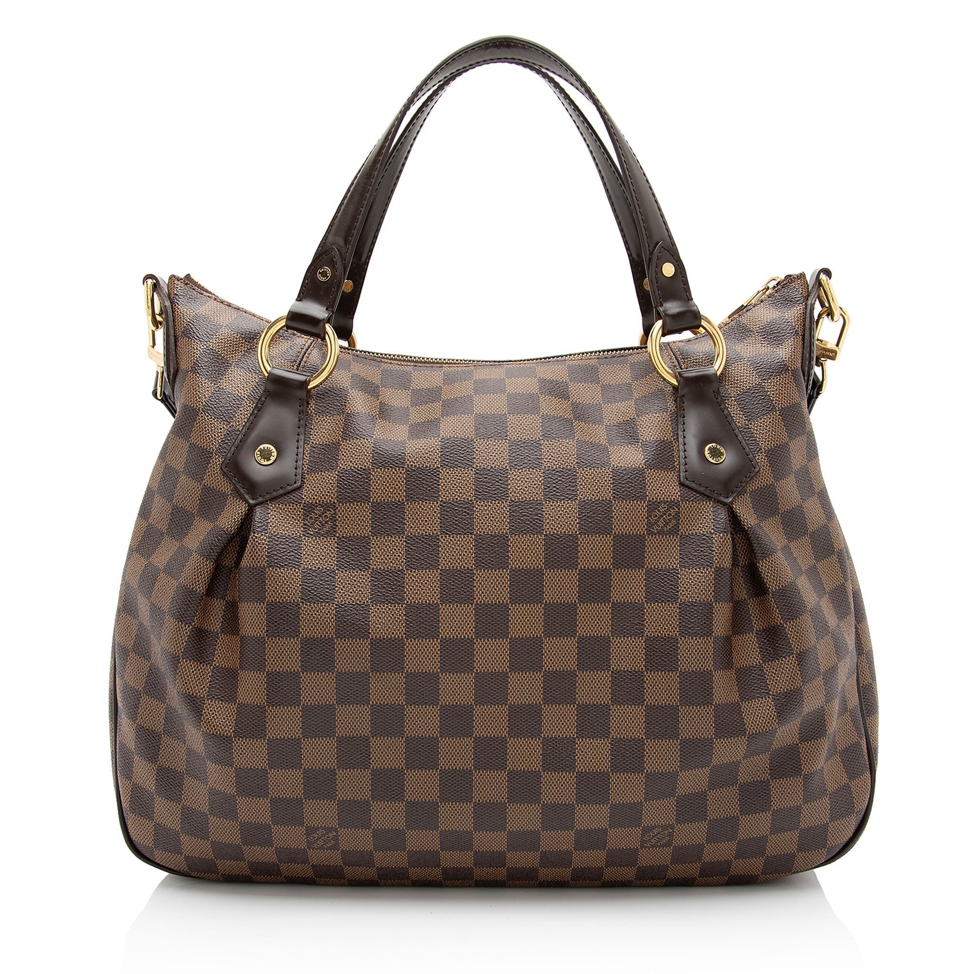 Louis Vuitton Damier Ebene Evora MM Shoulder Bag (SHF-nGGIn6)