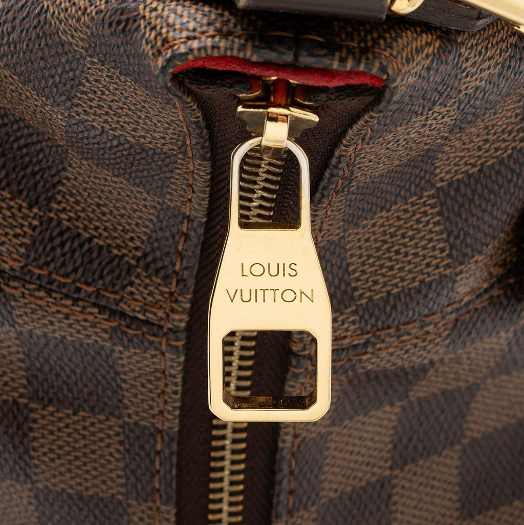 Louis Vuitton Damier Ebene Evora MM Shoulder Bag (SHF-nGGIn6)