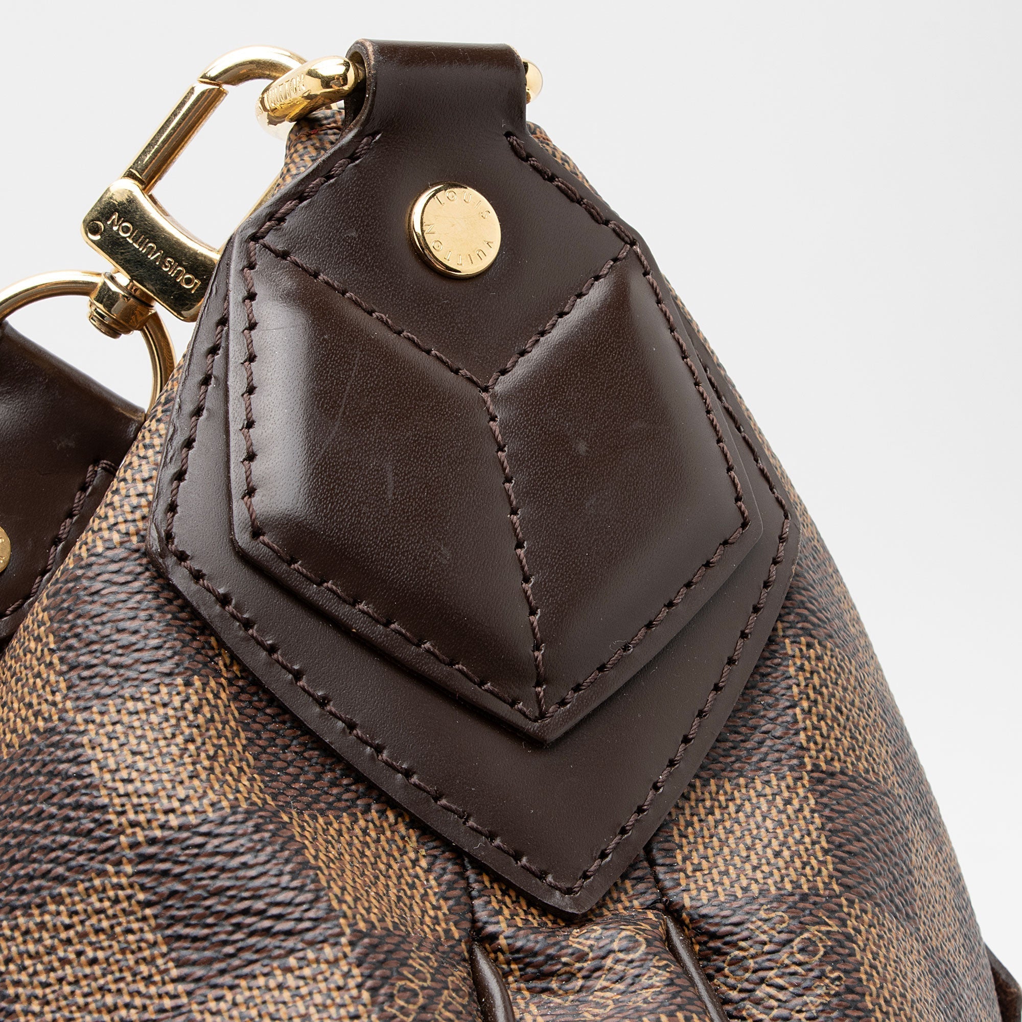 Louis Vuitton Damier Ebene Evora MM Shoulder Bag (SHF-nGGIn6)