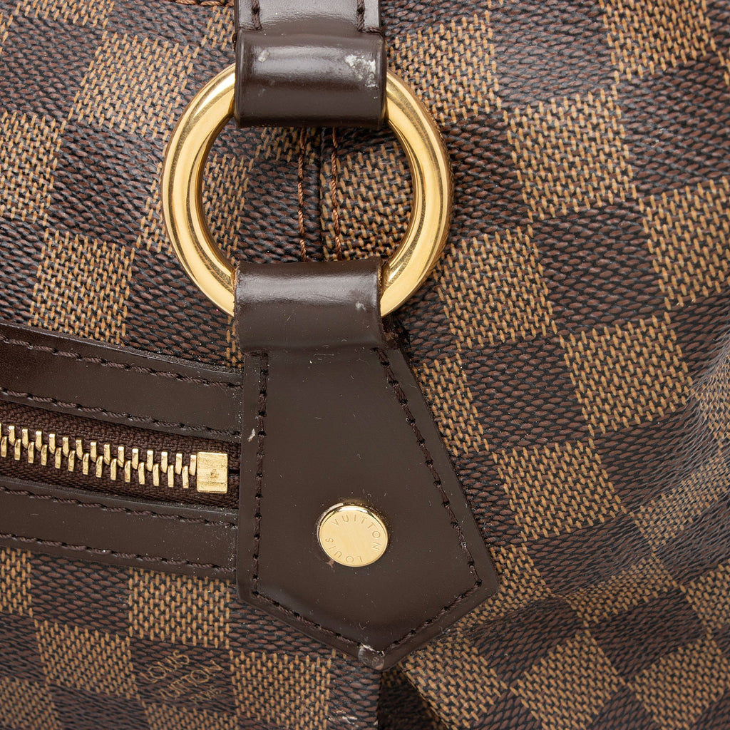Louis Vuitton Damier Ebene Evora MM Shoulder Bag (SHF-nGGIn6)