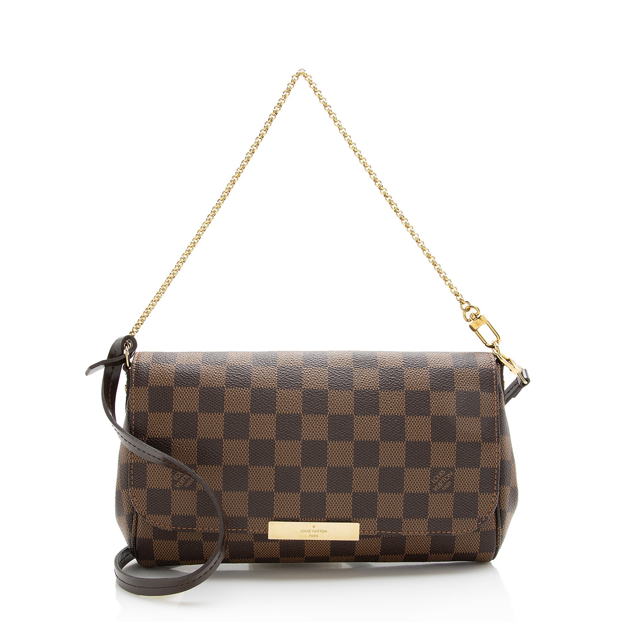 Louis Vuitton Damier Ebene Favorite MM Shoulder Bag (SHF-22637)