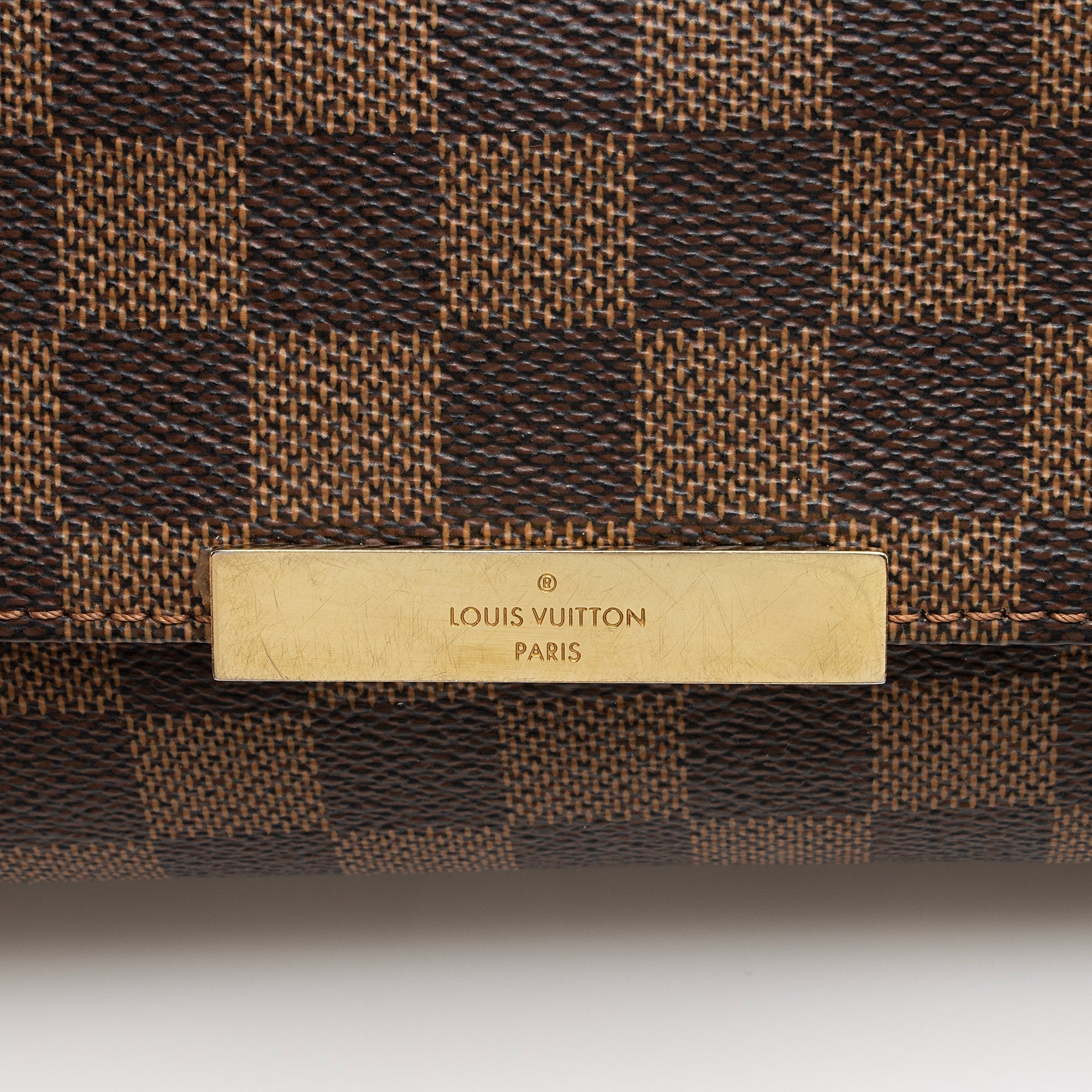 Louis Vuitton Damier Ebene Favorite MM Shoulder Bag (SHF-22637)