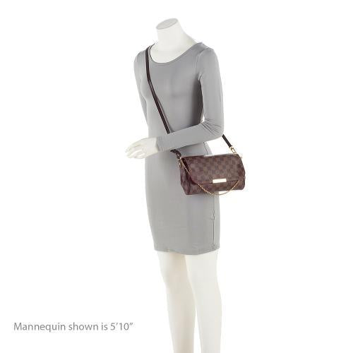 Louis Vuitton Damier Ebene Favorite MM Shoulder Bag (SHF-22637)