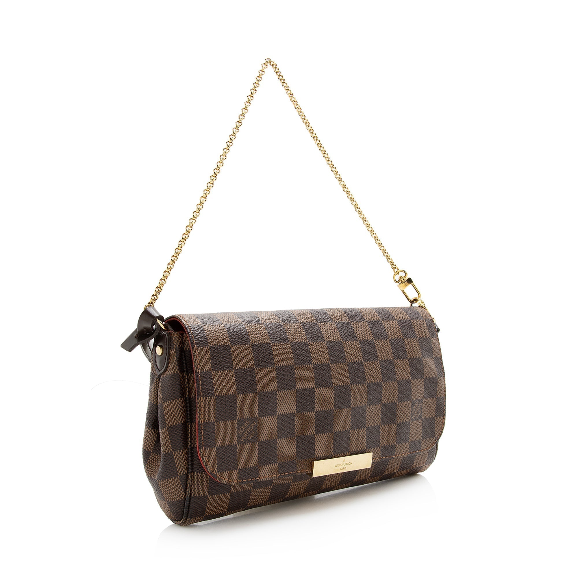 Louis Vuitton Damier Ebene Favorite MM Shoulder Bag (SHF-22637)
