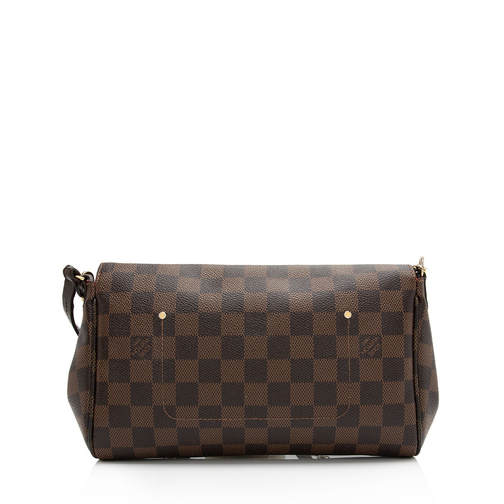 Louis Vuitton Damier Ebene Favorite MM Shoulder Bag (SHF-uhjOFW)