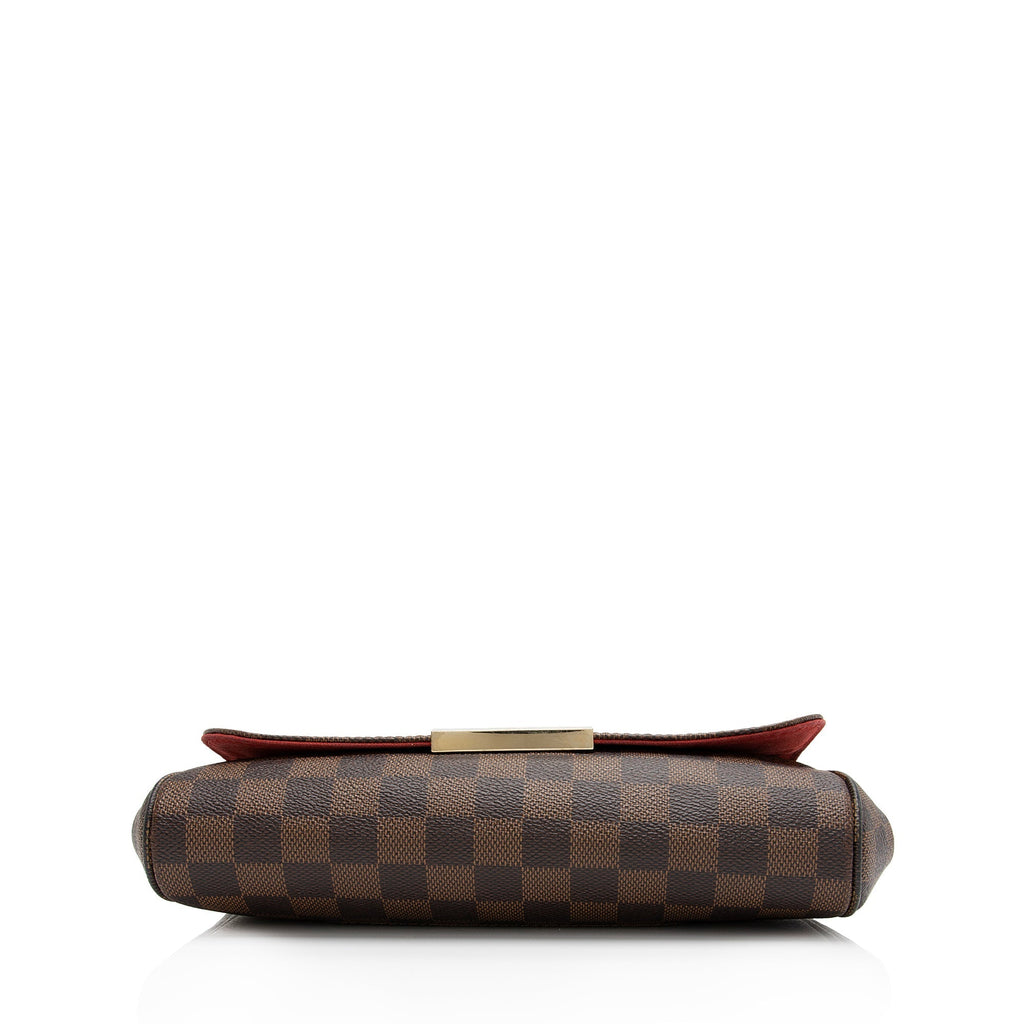 Louis Vuitton Damier Ebene Favorite MM Shoulder Bag (SHF-uhjOFW)