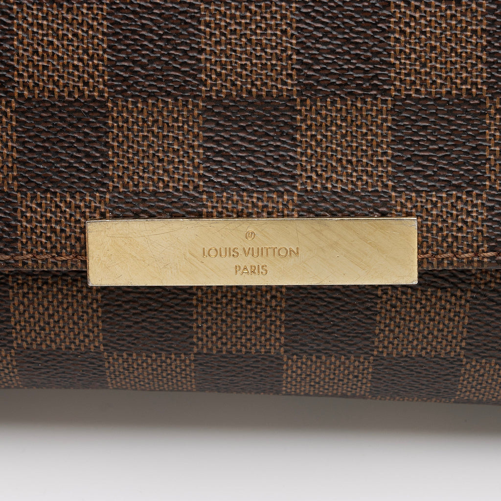 Louis Vuitton Damier Ebene Favorite MM Shoulder Bag (SHF-uhjOFW)