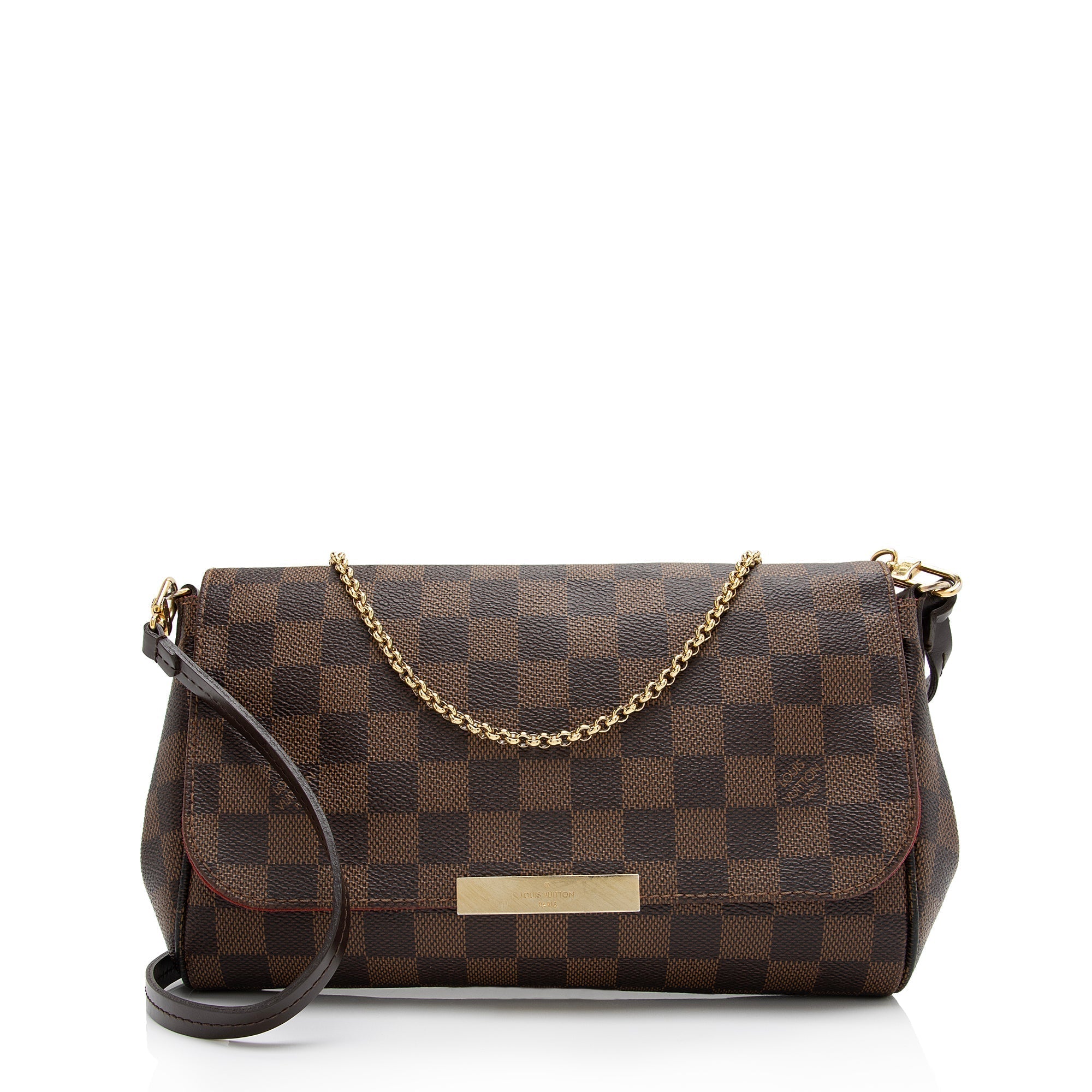 Louis Vuitton Damier Ebene Favorite MM Shoulder Bag (SHF-uhjOFW)