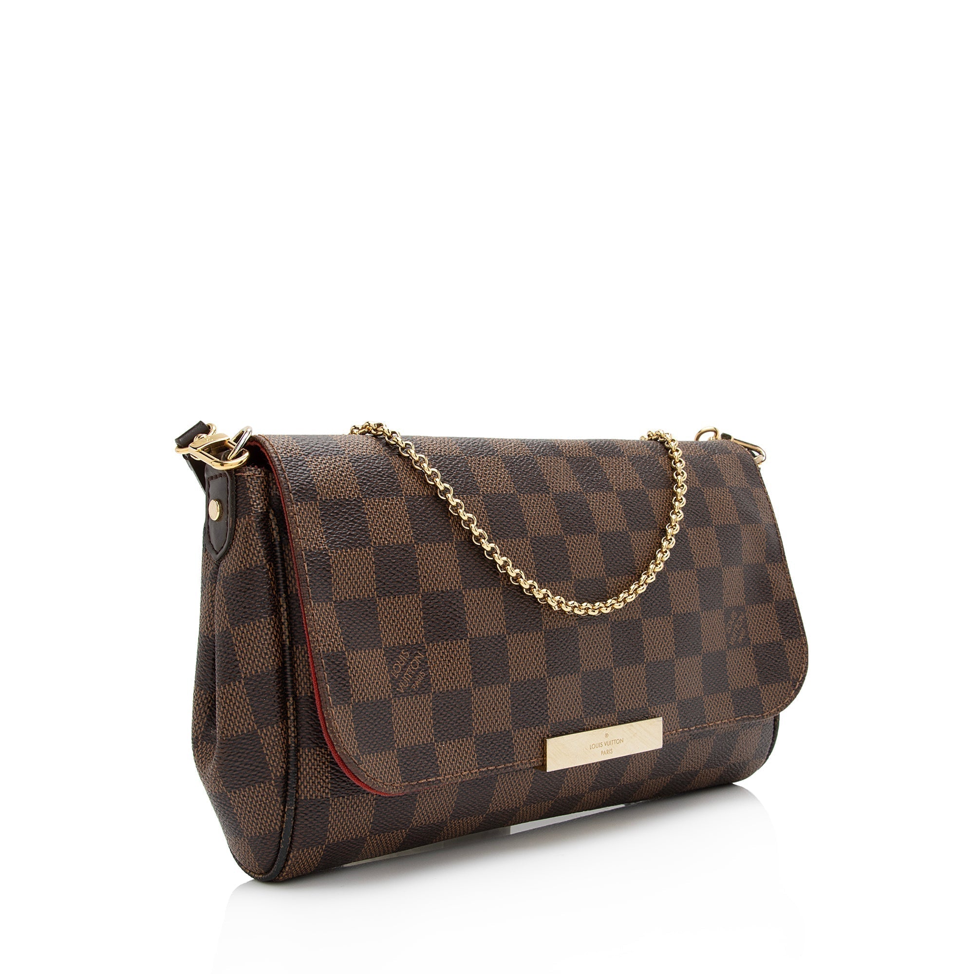 Louis Vuitton Damier Ebene Favorite MM Shoulder Bag (SHF-uhjOFW)