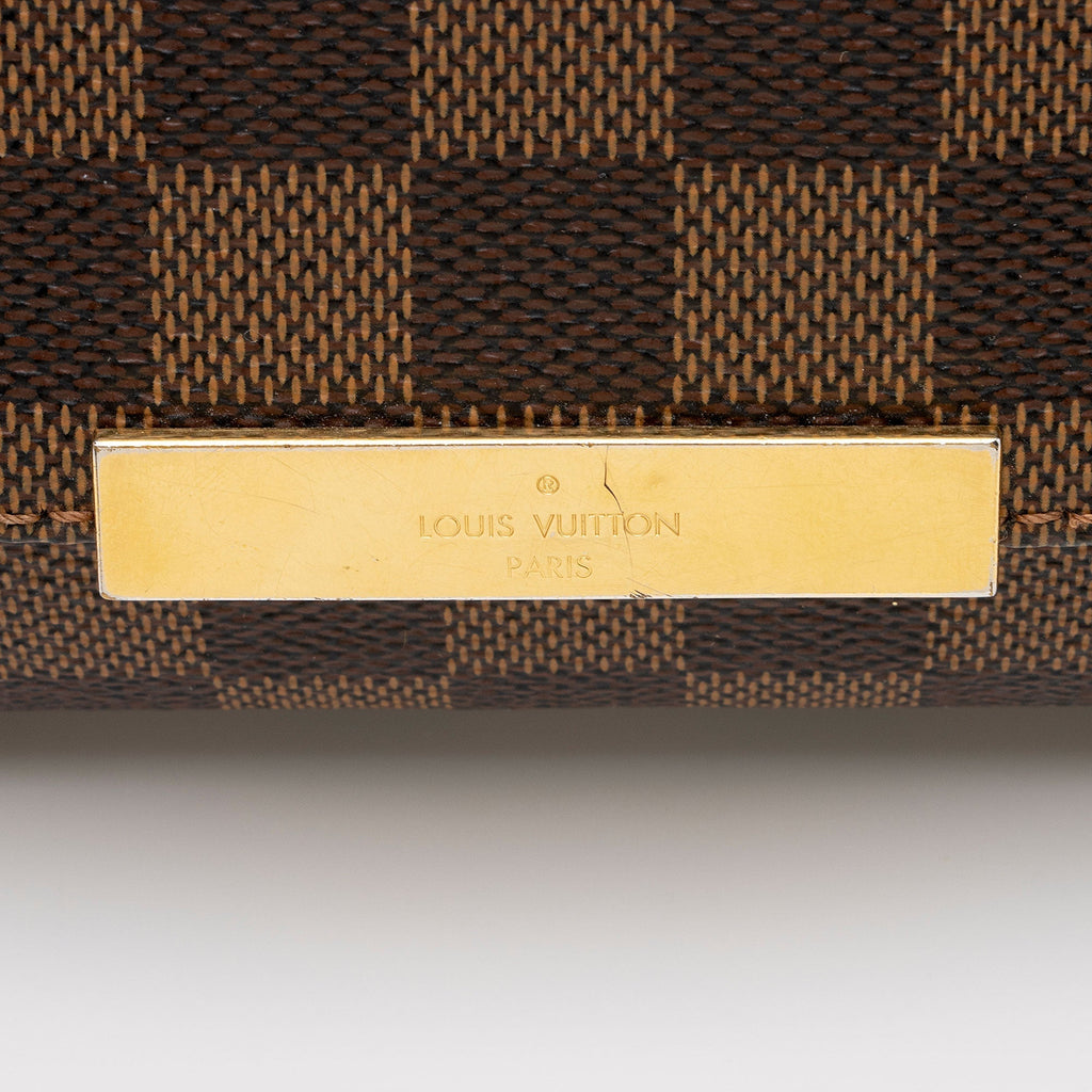 Louis Vuitton Damier Ebene Favorite MM Shoulder Bag (SHF-wPjeDv)